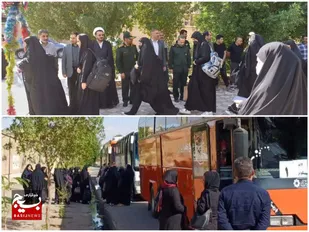 اعزام دانش&zwnj;آموزان دختر اندیمشکی به اردوی راهیان نور