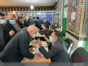 میز خدمت جهادی در لاریجان