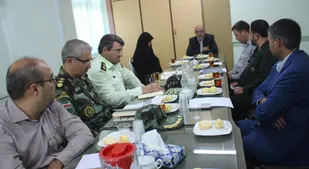 نشست برگزاری مراسم استقبال از شهید امنیان در شاهرود+ تصاویر