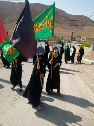 مراسم پیاده رویی جاماندگان اربعین حسینی در بافق