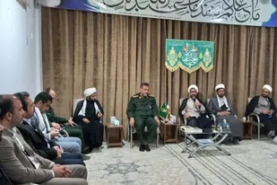 دیدار کارکنان سپاه ناحیه زهک با امام جمعه شهرستان زهک