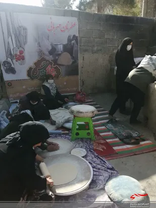 پخت نان مهربانی