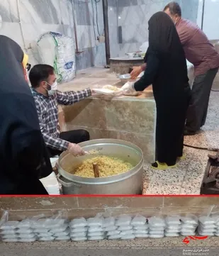 توزیع 300 پرس غذای گرم در ویلاشهر بجنورد