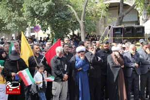 پیاده&zwnj;روی دلسوختگان و جاماندگان اربعین در قزوین برگزار شد