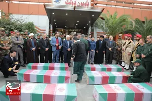 گزارش خبری استقبال از پیکر پاک شهدای گمنام در اهواز