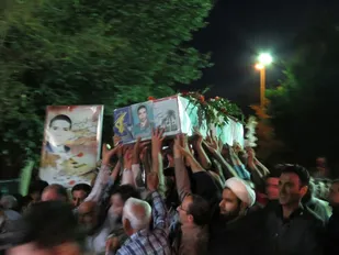 وداع با شهید سید حسن سیدین در بروجن