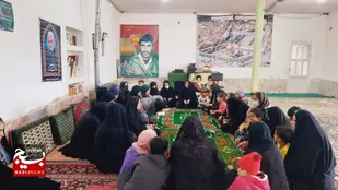 برپایی سفره صلوات در دهستان ریگ
