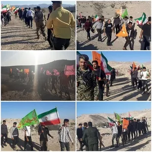 کوهپیمایی بسیجیان حوزه مقاومت امام حسن مجتبی (ع) در کوه کشار شهرستان بندرخمیر