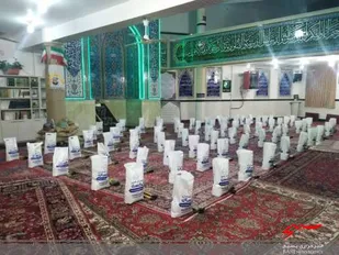 تهیه ۴۰ بسته معیشتی برای نیازمندان در سرخه