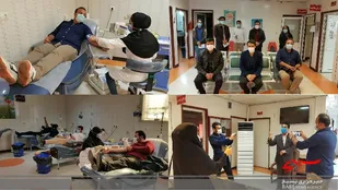 اهدای خون اصحاب رسانه کهگیلویه و بویراحمد به مناسبت هفته بسیج / تقدیر مدیرکل انتقال خون از خبرنگاران