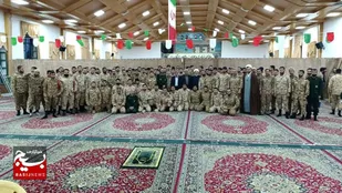 تجلیل از سربازان نمونه در لشکر عملیاتی ۲۵کربلا