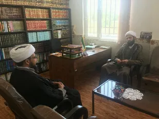 دیدار مسئول نمایندگی ولی فقیه سپاه کبودراهنگ با امام جمعه شیرین&lrm;&zwnj;سو