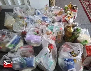 توزیع بسته های معیشتی کمک های مومنانه در کلارآباد