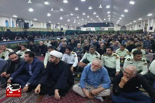 مراسم اربعین شهدای اقتدار و شهید شادمانی در شهرستان بهار برگزار شد