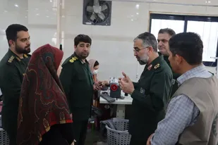 بازدید جانشین سپاه نینوا از طرحهای اشتغالزایی بسیج سازندگی در شهرستان آق قلا