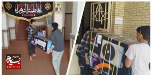 اهدای اسپیلت به خانواده دانش آموز نیازمند