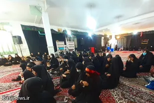 برگزاری مراسم عزاداری حسینی به همت بسیجیان پایگاه نرجس خاتون ملایر