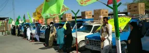 اهدا 12 سری جهیزیه به نوعروسان نیازمند دلگانی