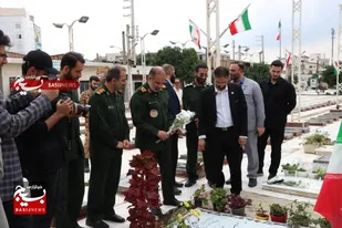 تجدید میثاق فرمانده سپاه کربلا با شهیدان گلزار ملامجدالدین