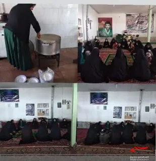 برگزاری زیارت عاشورا در دهستان ریگ