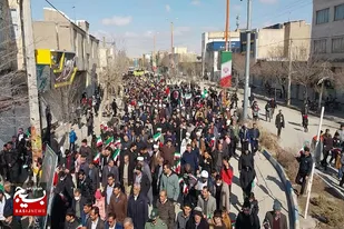 راهپیمایی باشکوه ۲۲بهمن درشهرستان فامنین