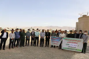 اردوی پیشرفت و آبادانی در کارخانه سیمان دهلران