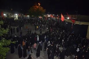 مراسم عزاداری شب تاسوعای حسینی در سپاه شهرستان شاهین شهر و میمه