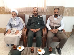 دیدار فرمانده ناحیه مقاومت بسیج خاتم با دادستان بخش مروست
