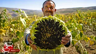 برداشت ۴۵۰ تن آفتاب&zwnj;گردان در پارس&zwnj;آباد