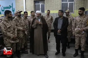 دیدار مسئول دفتر نمایندگی ولی فقیه سپاه حضرت عباس علیه السلام با سربازان