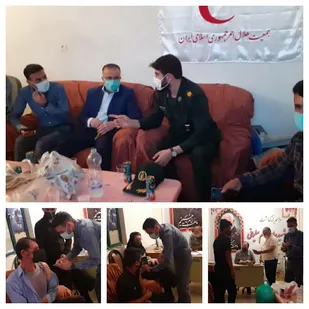 حضور میدانی فرمانده سپاه لالی از روند واکسیناسیون در روستای تراز