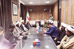 دیدار فرمانده ناحیه مقاومت بسیج سپاه زهک با فرمانده پادگان ارتش زابل