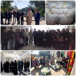 غبارروبی مزار شهدای گمنام واقع در پارک موزه دفاع مقدس ارومیه