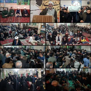 استقبال بی نظیر از شهید گمنام در شب شهادت سیدالشهدای مقاومت
