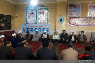 دیدار مسئولین، پاسداران و بسیجیان با امام جمعه اسدآباد