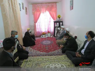 دیدار و سرکشی از خانواده معظم شهدا توسط نماینده ولی فقیه خراسان شمالی در رازو جرگلان