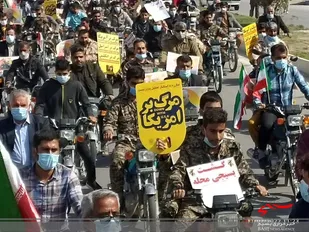 راهپیمایی خودرویی 22بهمن درشهر اهرم برگزارشد
