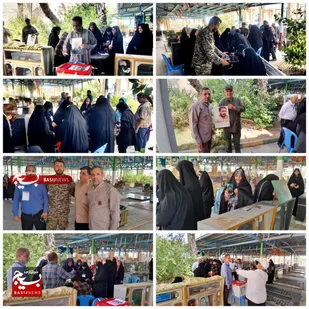 خانواده های معظم شهدا در بهبهان پای صندوق اخذ رای حاضر شدند