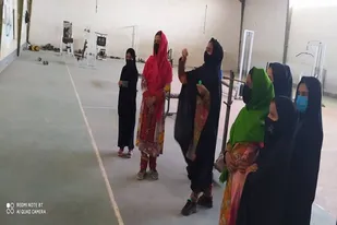 برگزاری مسابقات ورزشی بانوان در نصرت آباد