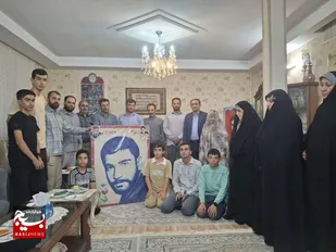 دیدار و دلجویی بسیجیان حوزه و پایگاه&zwnj; شهید صیاد شیرازی از خانواده شهید داود لالو