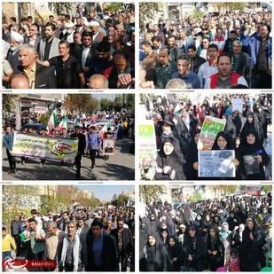 خروش انقلابی وفریاد استکبار ستیزی گردانهای امام حسین(علیه السلام) درجای جای استان اصفهان
