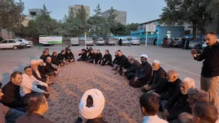 پیوند خدمت عاشقانه جبهه تولید با دل زائران پیاده رضوی