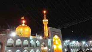اردوی زیارتی بسیجیان روستای نظام آباد رزن در مشهد مقدس