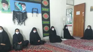 جلسه قرائت زیارت عاشورا در حوزه بسیج خواهران خوانسار