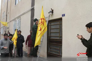 نصب ۱۲۰۰ پرچم رنگی در کوچه&zwnj;های شهر مریانج