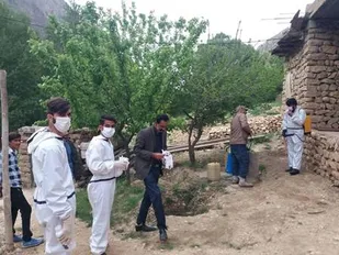 ضدعفونی محل نگهداری احشام در پشتکوه فلارد