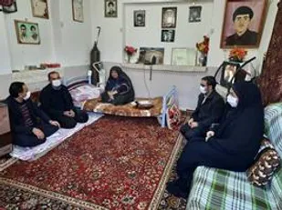 تجلیل از خانواده شهید دانش آموز در کیار