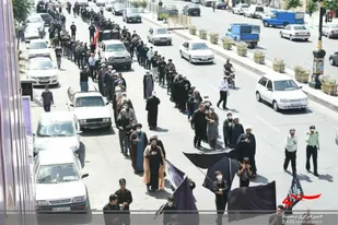 برپایی دسته های عزاداری در شهر هشتگرد به مناسبت سالروز شهادت صادق آل محمد