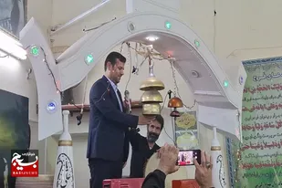 آیین نواختن زنگ انقلاب در زورخانه شهید نصیری کبودراهنگ