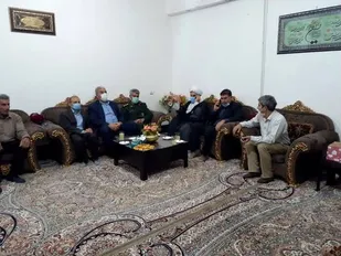 دیدار فرمانده ساحیه دره شهر با خانواده های شهدا مفقود الاثر دره شهر
